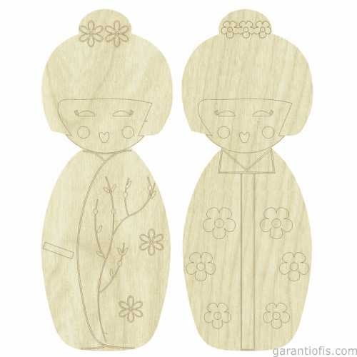 Hobi-art Kd 273 İnsan Figürlü Mini Ahşap Obje