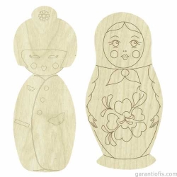 Hobi-Art KD 274 İnsan Figürlü Mini Ahşap Obje