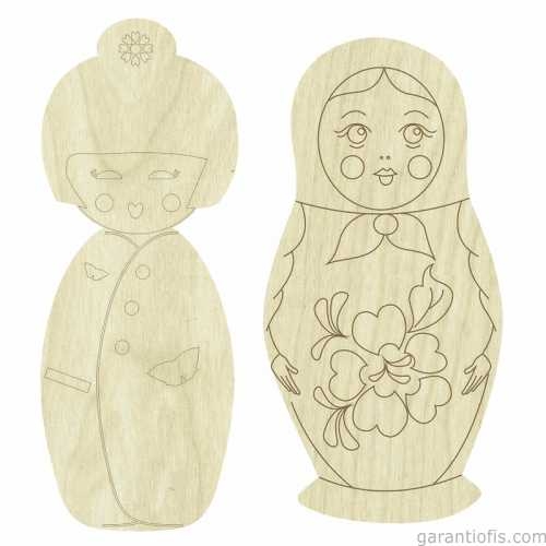 Hobi-Art KD 274 İnsan Figürlü Mini Ahşap Obje - 1