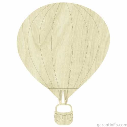 Hobi-Art KD 275 Uçan Balon Figürlü Mini Ahşap Obje - 1
