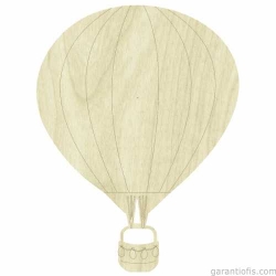 Hobi-Art KD 275 Uçan Balon Figürlü Mini Ahşap Obje