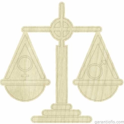 Hobi-Art KD 276 Terazi Figürlü Mini Ahşap Obje