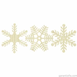 Hobi-Art KD 277 Kar Tanesi Figürlü Mini Ahşap Obje