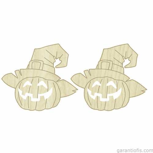 Hobi-Art KD 289 Balkabağı Figürlü Mini Ahşap Obje - 1