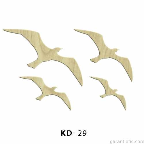 Hobi-Art KD 29 - Martı Dekoratif Mini Ahşap Obje - 1
