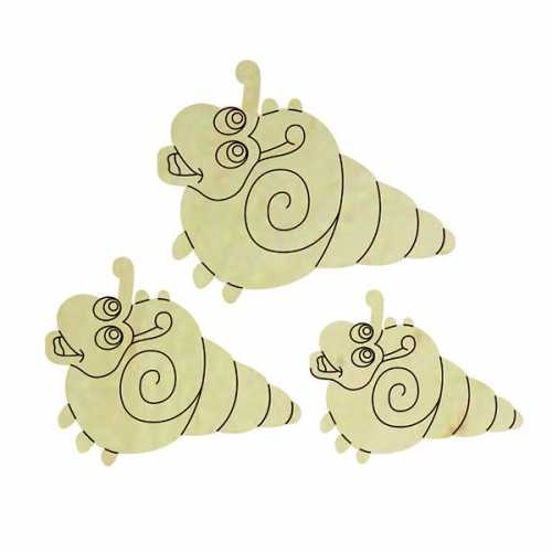 Hobi-Art KD 303 Salyangoz Figürlü Mini Ahşap Obje - 1