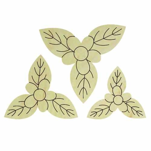 Hobi-Art KD 304 Çiçek Figürlü Mini Ahşap Obje - 1