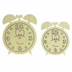 Hobi-Art KD 306 Saat Figürlü Mini Ahşap Obje