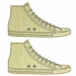 Hobi-Art KD 307 Ayakkabı Figürlü Mini Ahşap Obje