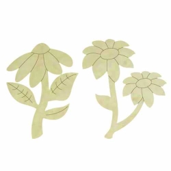 Hobi-Art KD 328 Çiçek Figürlü Mini Ahşap Obje