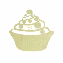 Hobi-Art KD 331 Pasta Figürlü Mini Ahşap Obje