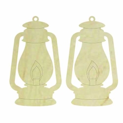 Hobi-Art KD 340 Gaz Lambası Figürlü Mini Ahşap Obje