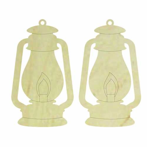 Hobi-Art KD 340 Gaz Lambası Figürlü Mini Ahşap Obje - 1