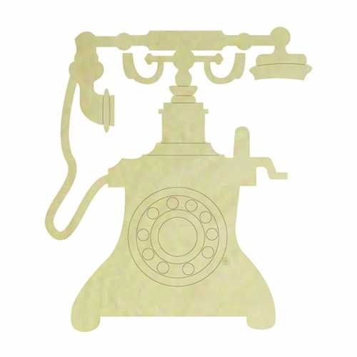 Hobi-art Kd 350 Telefon Figürlü Mini Ahşap Obje