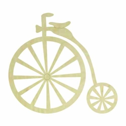 Hobi-Art KD 351 Bisiklet Figürlü Mini Ahşap Obje