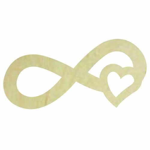 Hobi-Art KD 354 Sonsuzluk İşareti Figürlü Mini Ahşap Obje - 1