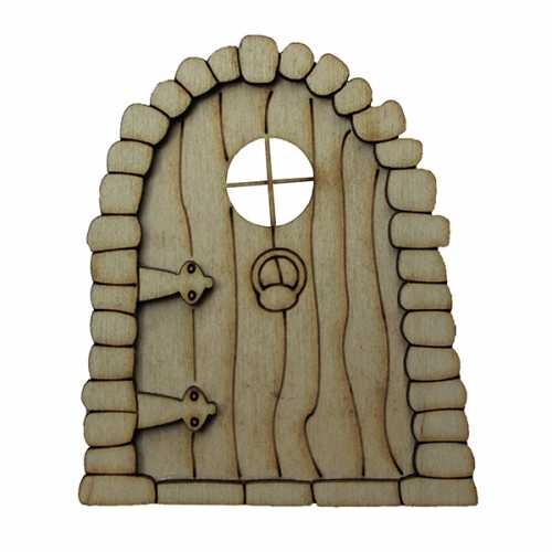 Hobi-Art KD 355 Kapı Figürlü Mini Ahşap Obje - 1