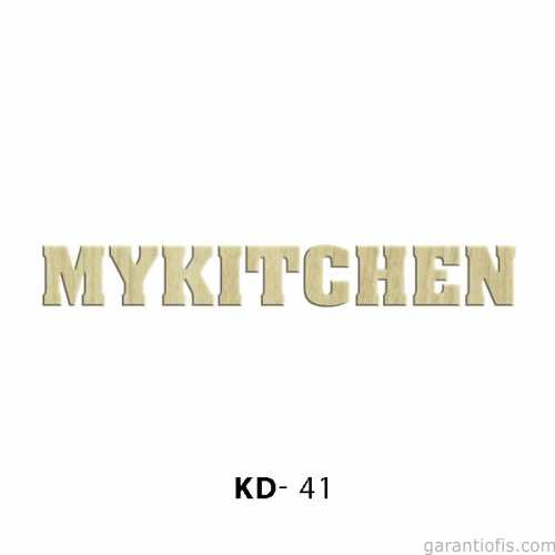 Hobi-Art KD 41 - Mykitchen Yazılı Dekoratif Mini Ahşap Obje - 2