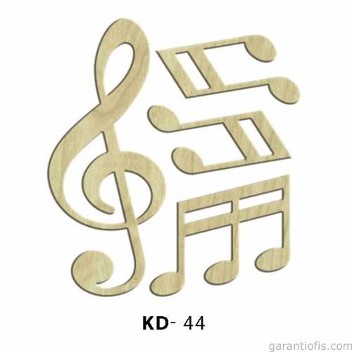 Hobi-Art KD 44 - Notalari Dekoratif Mini Ahşap Obje - 1