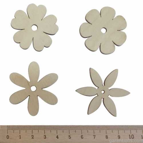 Hobi-Art KD 66 - Çiçek Tasarımlı Dekoratif Mini Ahşap Obje - 2