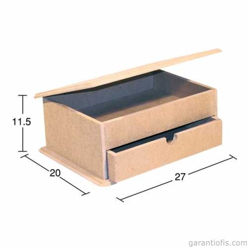 Hobi-Art KU 236 Boyanabilir Ahşap Kutu - 1