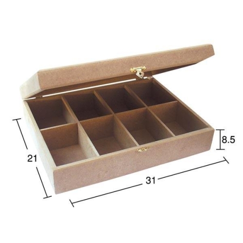 Hobi-Art KU 243 Boyanabilir Ahşap Takı Kutusu - 1