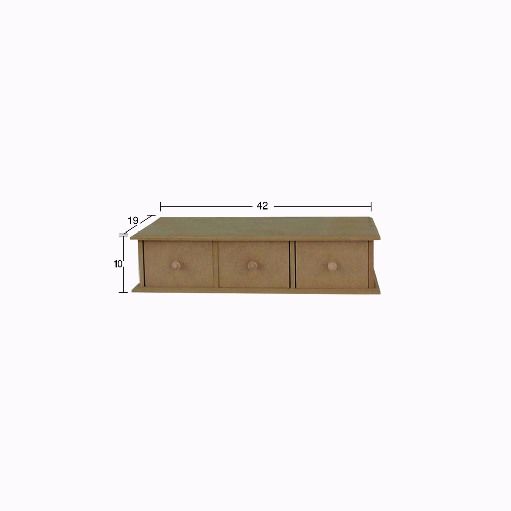 Hobi-art Ku 277 Boyanabilir Ahşap Mini Çekmeceli Sandık