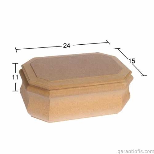 Hobi-Art KU 296 Boyanabilir Ahşap Dekoratif Kutu - 1