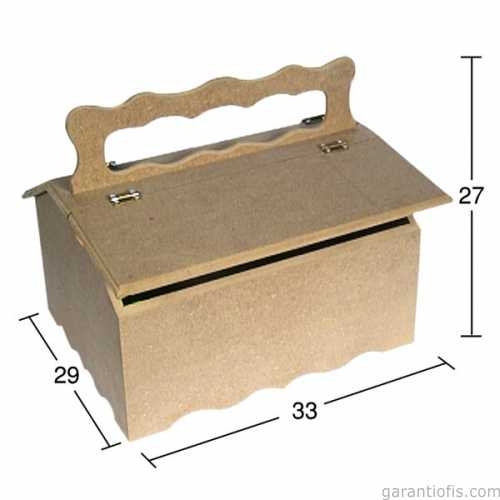 Hobi-Art KU 305 Boyanabilir Ahşap Kutu - 1