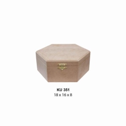 Hobi-Art KU 351 Boyanabilir Ahşap Kutu