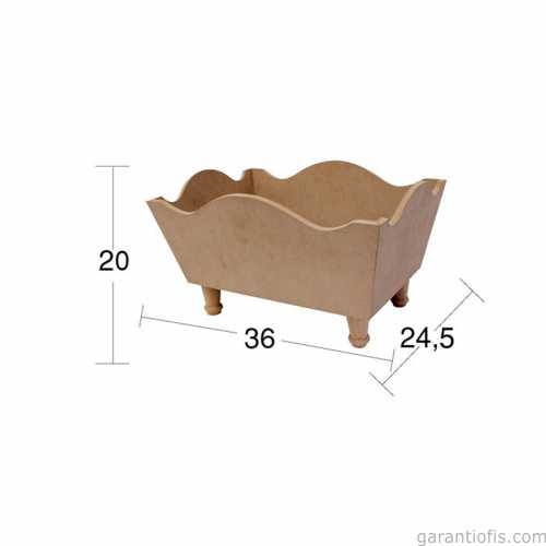 Hobi-Art KU 362 Boyanabilir Ahşap Kutu - 1