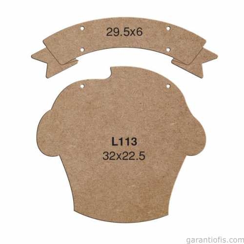 Hobi-Art L 113 Lazer Kesim Kek Tasarımlı Duvar Süsü - 1