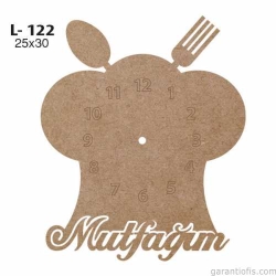 Hobi-Art L 122 Dekoratif Ahşap Saat