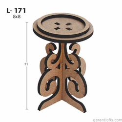 Hobi-Art L 171 Ham Demonte Ahşap Özel Kesim Mumluk