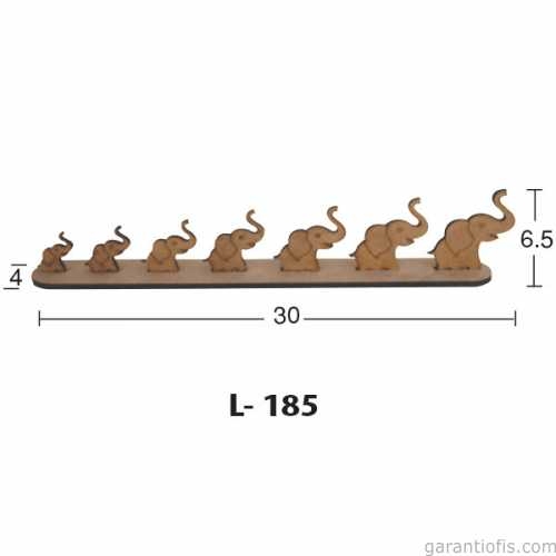 Hobi-Art L 185 Fil Figürlü Masaüstü Obje - 1