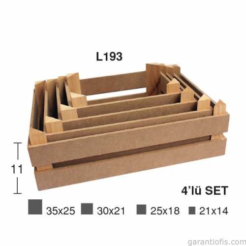 Hobi-Art L 193 Kasa Şeklinde Masaüstü Dekoratif Ahşap Obje - 1