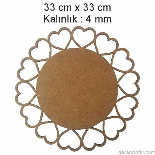 Hobi-Art L 273 Dekoratif Lazer Kesim Kalpli Ahşap Supla - 1