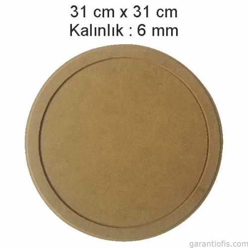 Hobi-Art L 275 Dekoratif Daire Şeklinde Ahşap Supla - 1