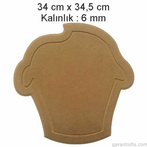 Hobi-Art L 283 Dekoratif Cupcake Ahşap Supla - 1