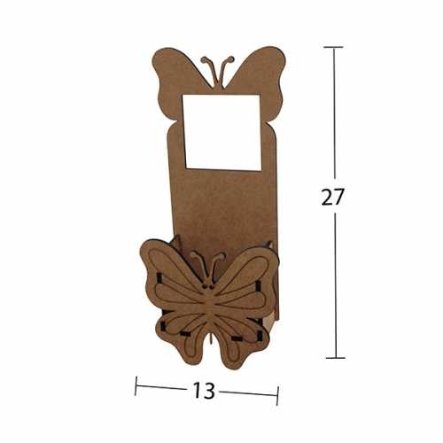 Hobi-Art L 311 Demonte Ham Ahşap Telefon Şarj Kutusu ve Prizlik - 1