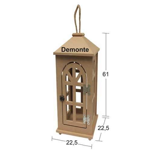Hobi-art L 339 Boyanabilir Demonte Ham Ahşap Fenerlik