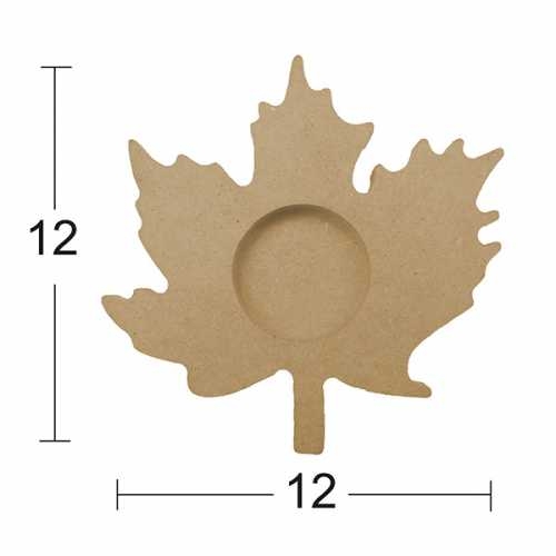 Hobi-Art M 04 Boyanabilir Dekoratif Ham Ahşap Mumluk - 1