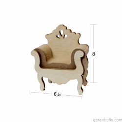 Hobi-Art MN 01 Ham Ahşap Minyatür Obje