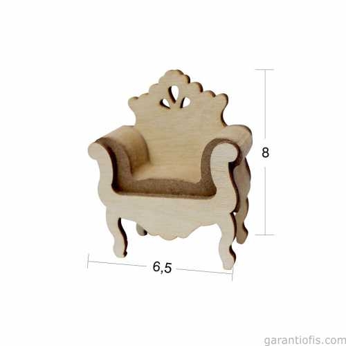 Hobi-Art MN 01 Ham Ahşap Minyatür Obje - 1