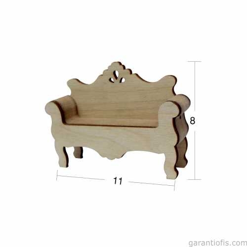 Hobi-Art MN 02 Ham Ahşap Minyatür Obje - 1