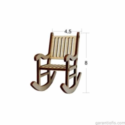 Hobi-Art MN 03 Ham Ahşap Minyatür Obje