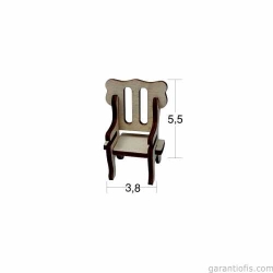 Hobi-Art MN 05 Ham Ahşap Minyatür Obje