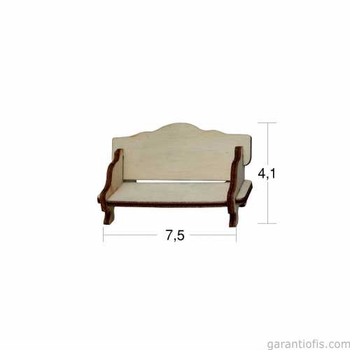 Hobi-Art MN 06 Ham Ahşap Minyatür Obje - 1