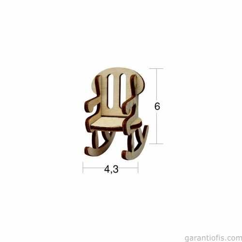 Hobi-Art MN 07 Ham Ahşap Minyatür Obje - 1