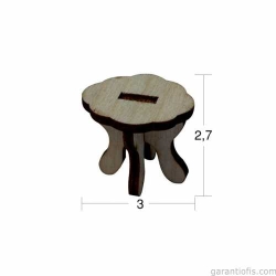 Hobi-Art MN 19 Ham Ahşap Minyatür Obje